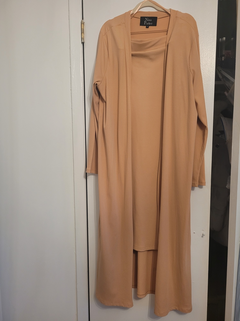 Nina Parker Maxi Skirt With Matching Long Cardigan